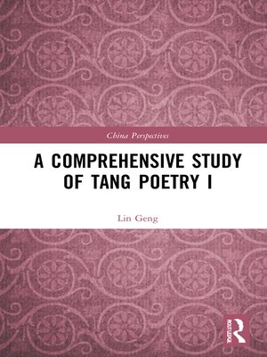 cover image of A Comprehensive Study of Tang Poetry I